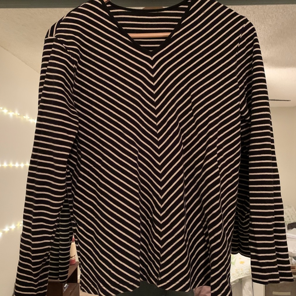 Long sleeve striped